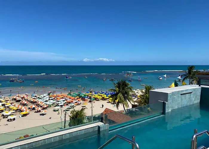 Flat à Beira Mar com Varanda em Frente as Piscinas Naturais 307